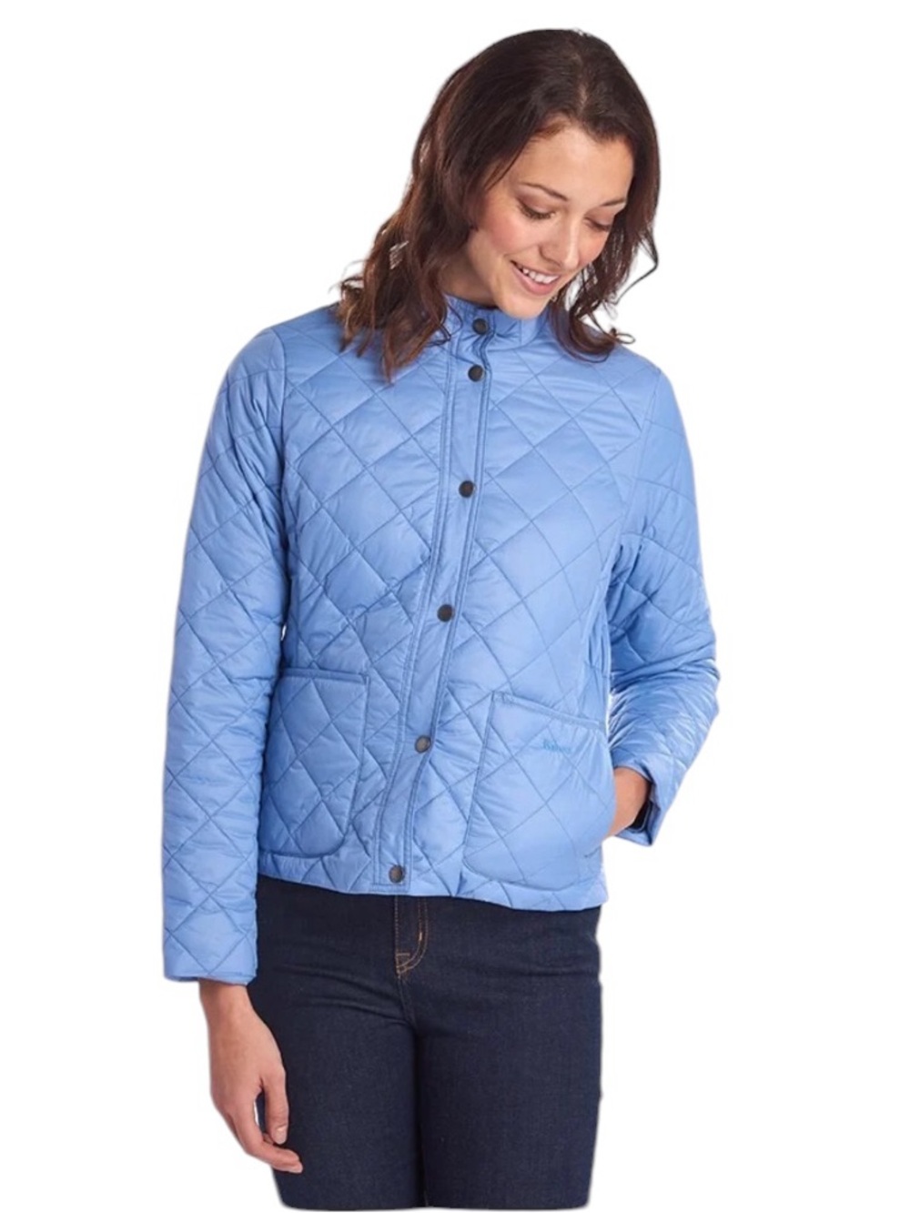 Barbour Rebecca Quilted Jacket. Skyline. US 8. EUC
